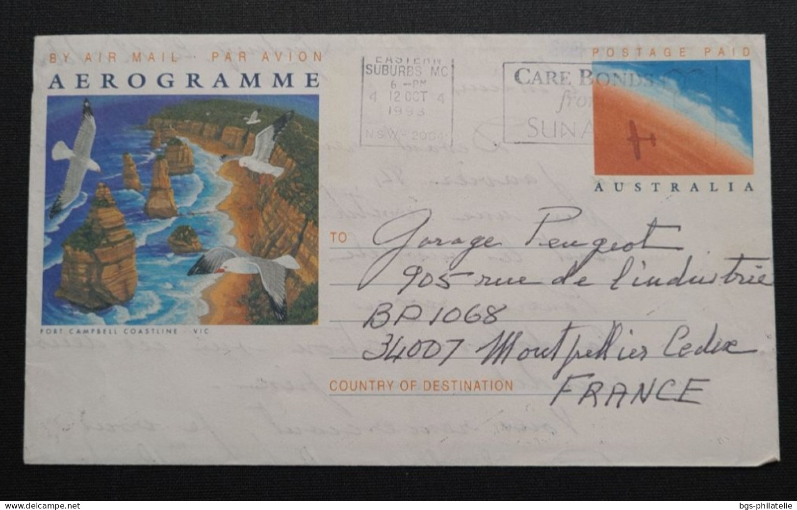 Australie, Entier Postal Pour La France. - Covers & Documents