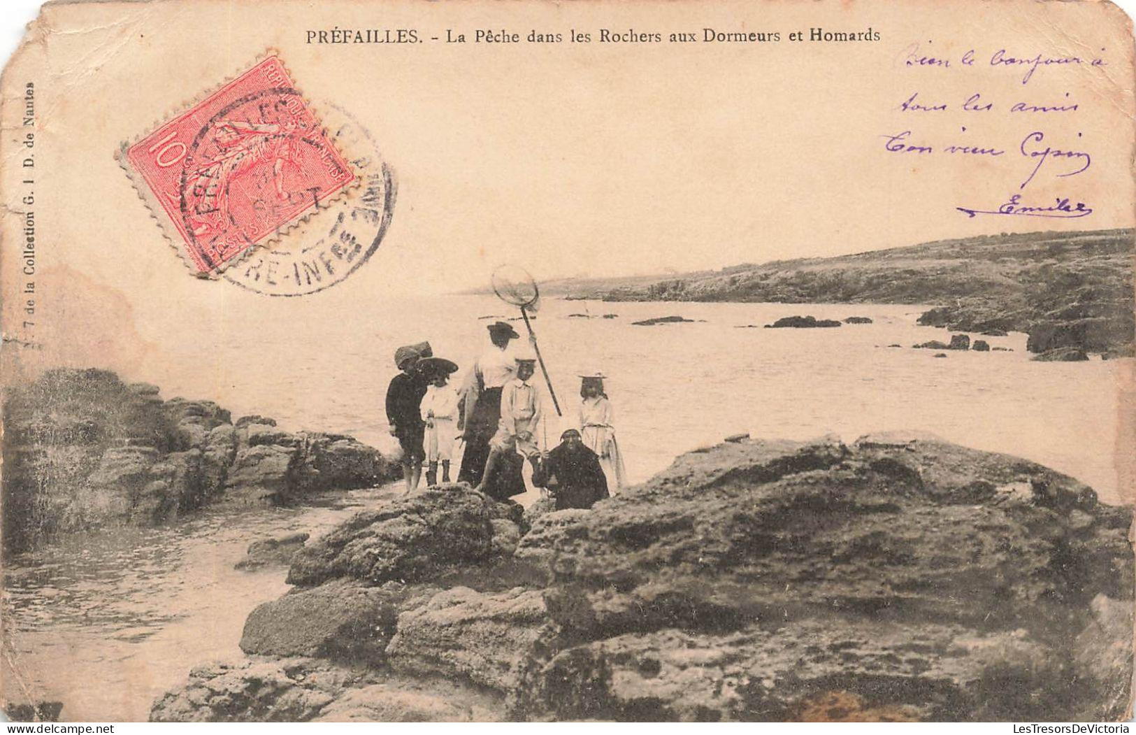 FRANCE - Préfailles - La Pêche Dans Les Rochers Aux Dormeurs Et Homards - Carte Postale Ancienne - Préfailles