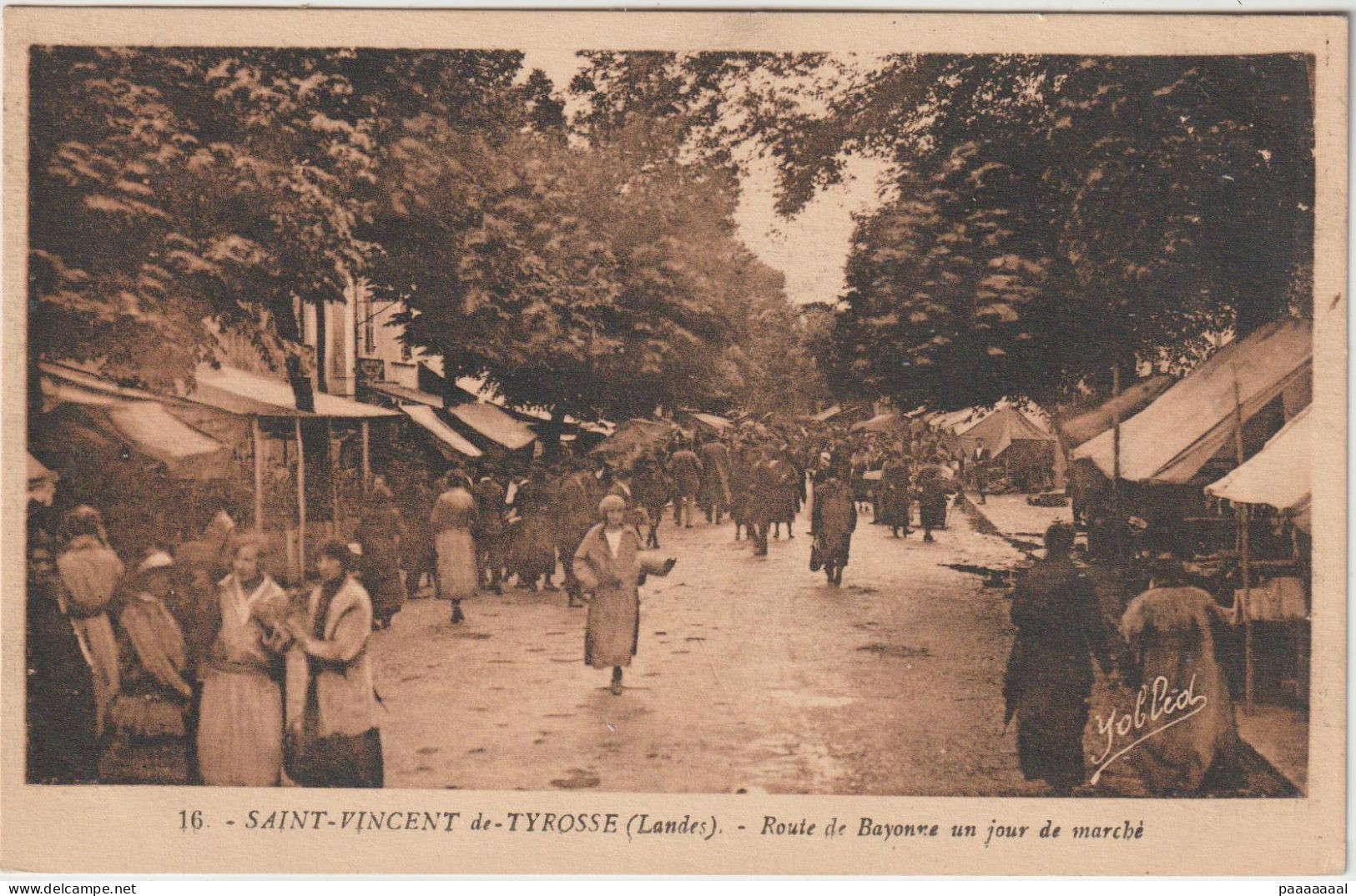 SAINT VINCENT DE TYROSSE  ROUTE DE BAYONNE UN JOUR DE MARCHE - Saint Vincent De Tyrosse