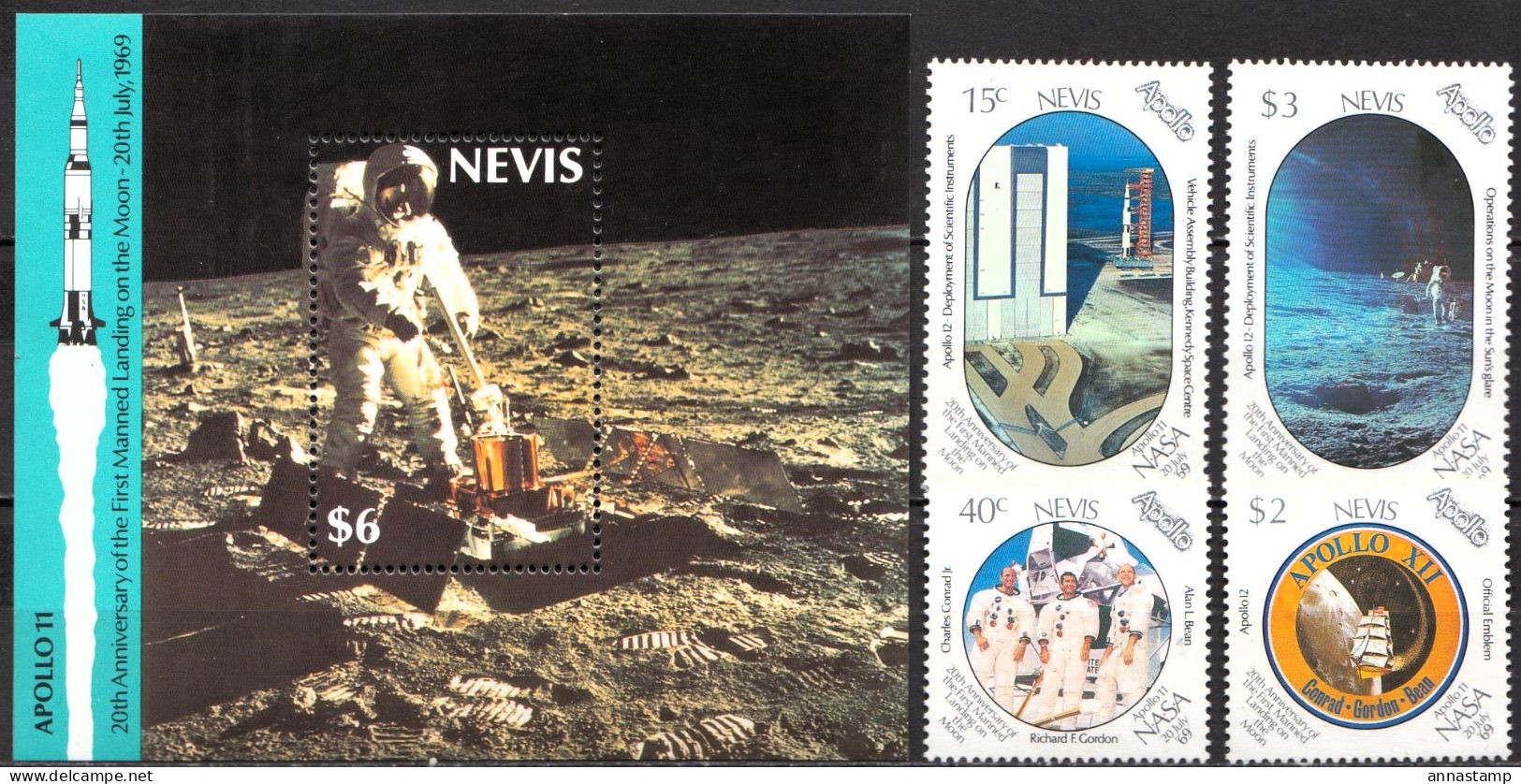 Nevis MNH Set And SS - Amérique Du Nord