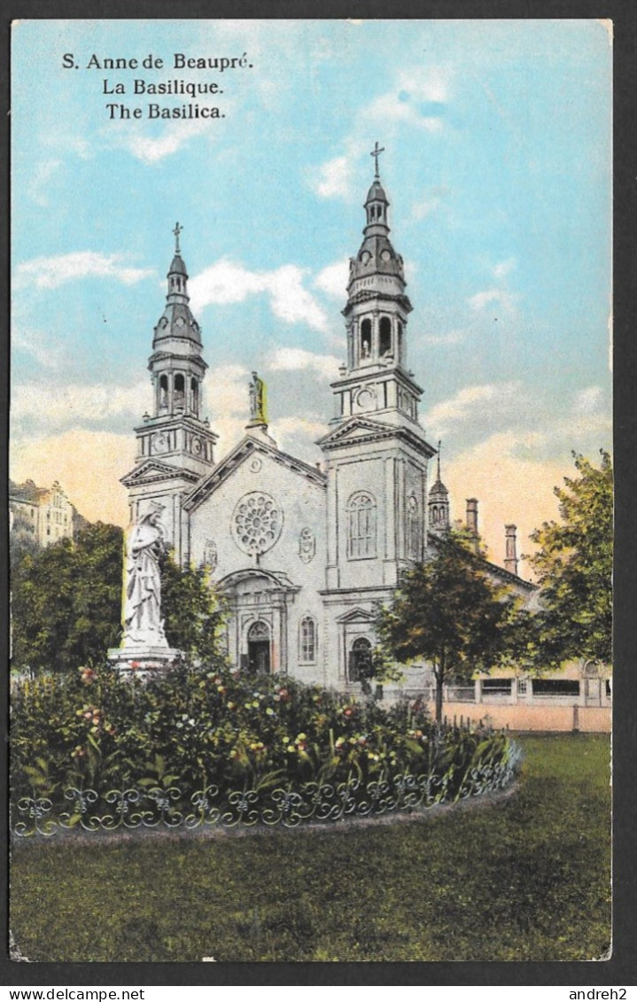 Ste Anne D Beaupré  Québec - C.P.A. La Basilique - The Basilica - Souvenir De Ste Anne De Beaupré - No 83543 - Ste. Anne De Beaupré