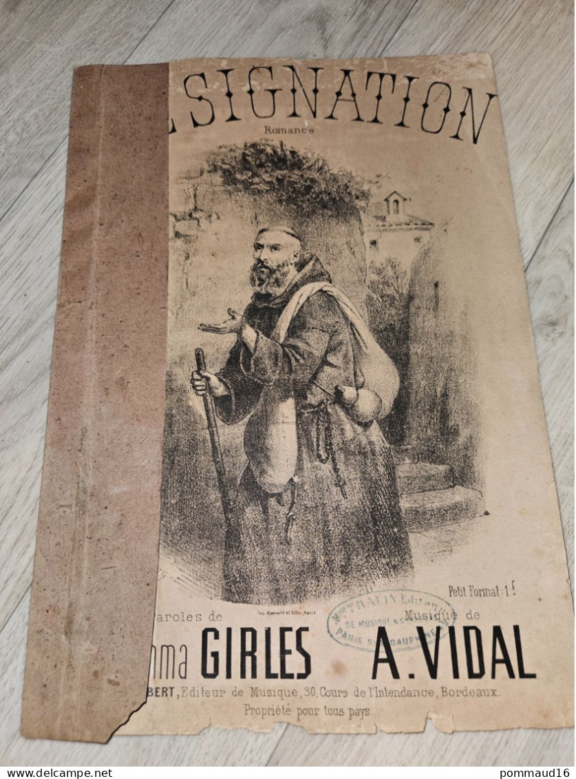 Partition Et Paroles : Résignation Par Girles - Autres & Non Classés