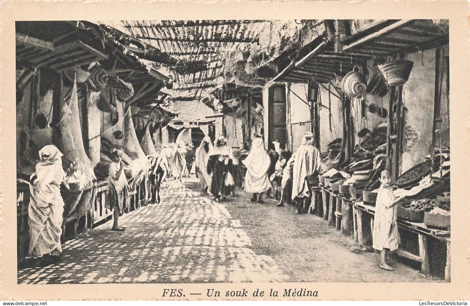MAROC - Fes - Un Souk De La Médina - Carte Postale Ancienne - Fez