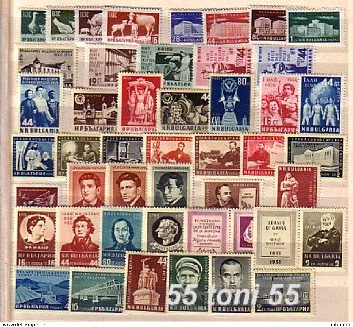 Comp.-MNH 1950,1951,1952,1953,1954,1955. Mi-718/978 Bulgaria/Bulgarie - Full Years