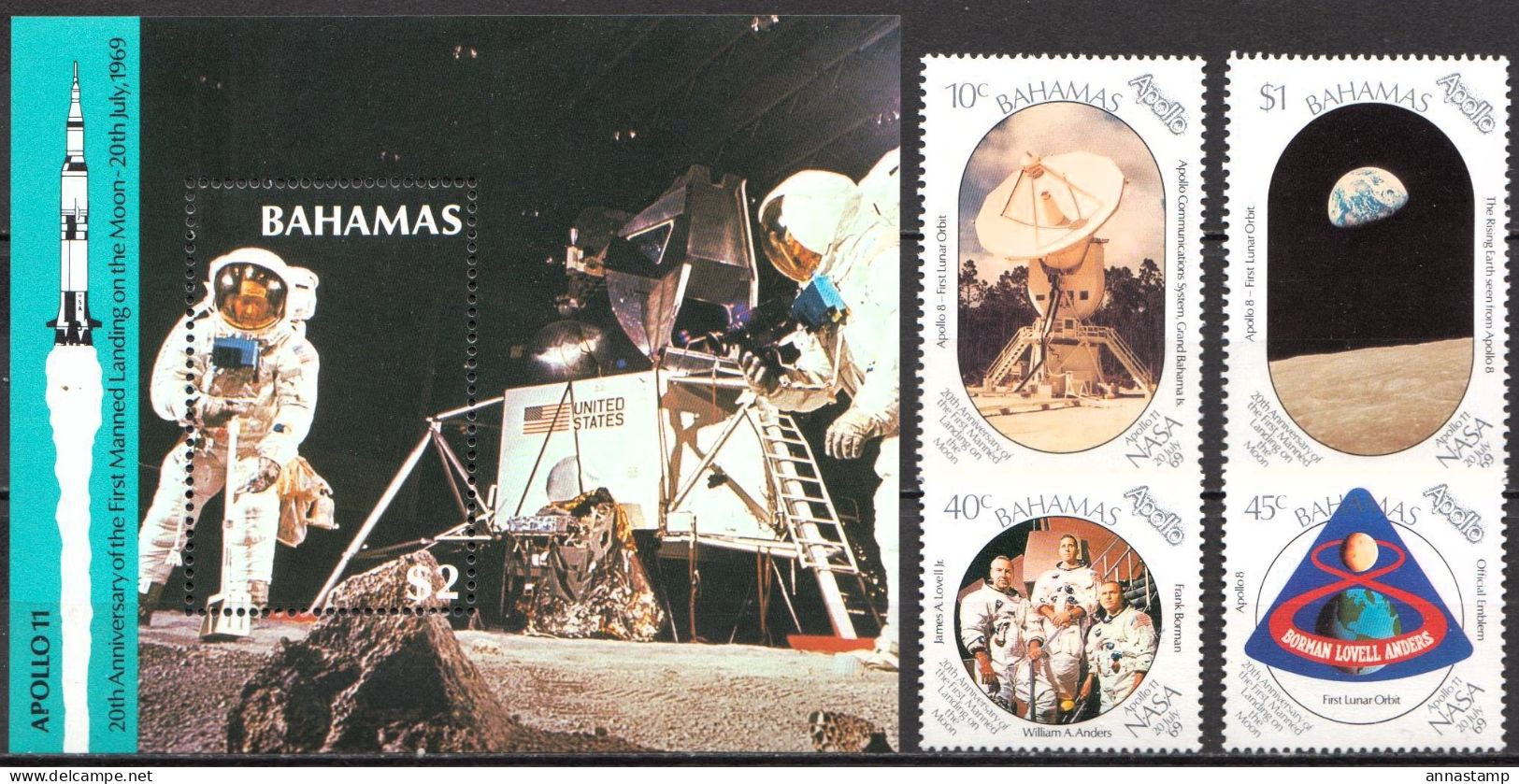 Bahamas MNH Set And SS - Amérique Du Nord