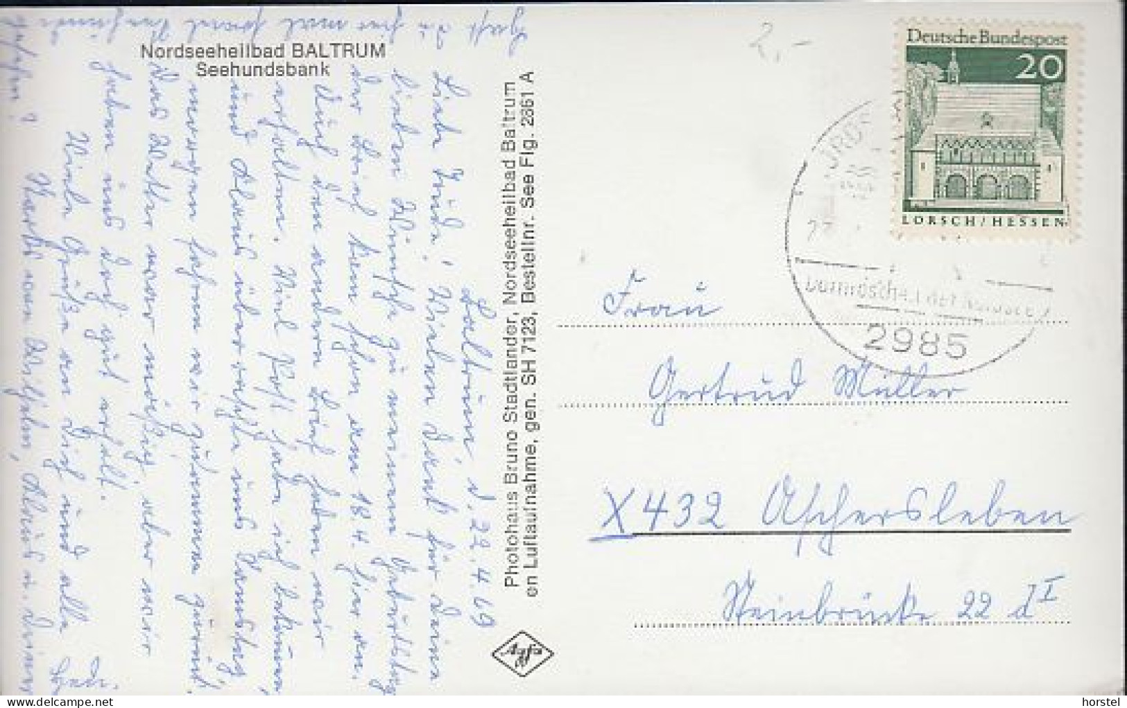 D-26579 Baltrum - Nordseeheilbad - Seehundsbank - Nice Stamp - Norden