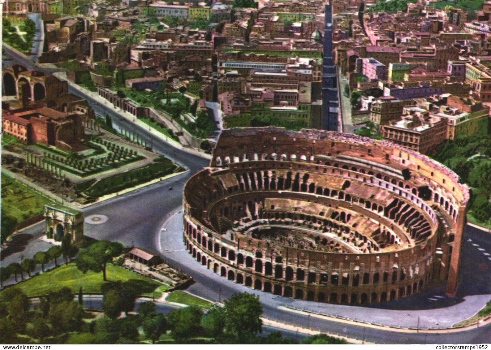ROME, LAZIO, COLOSSEUM, ARCHITECTURE, MONUMENT, ITALY, POSTCARD - Coliseo