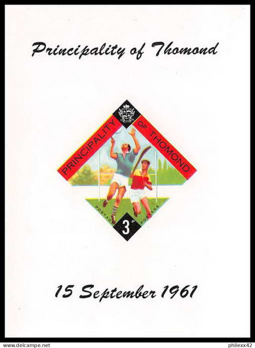 Principalty of Thomond Irlande (Ireland) Série COMPLETE Non dentelé imperf Rugby Hurling ** MNH