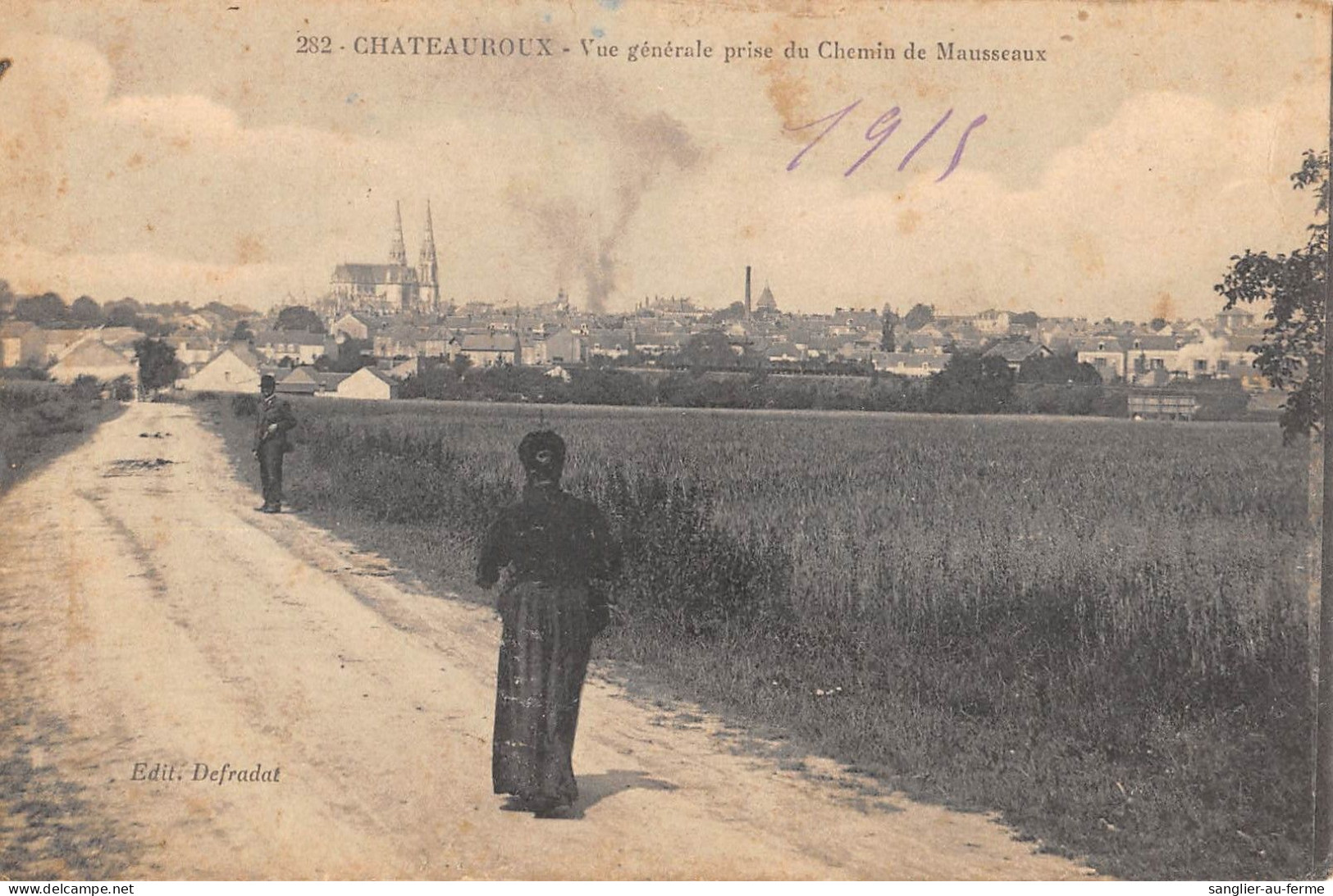 CPA 36 CHATEAUROUX / VUE GENERALE PRISE DU CHEMIN DE MAUSSEAUX - Chateauroux