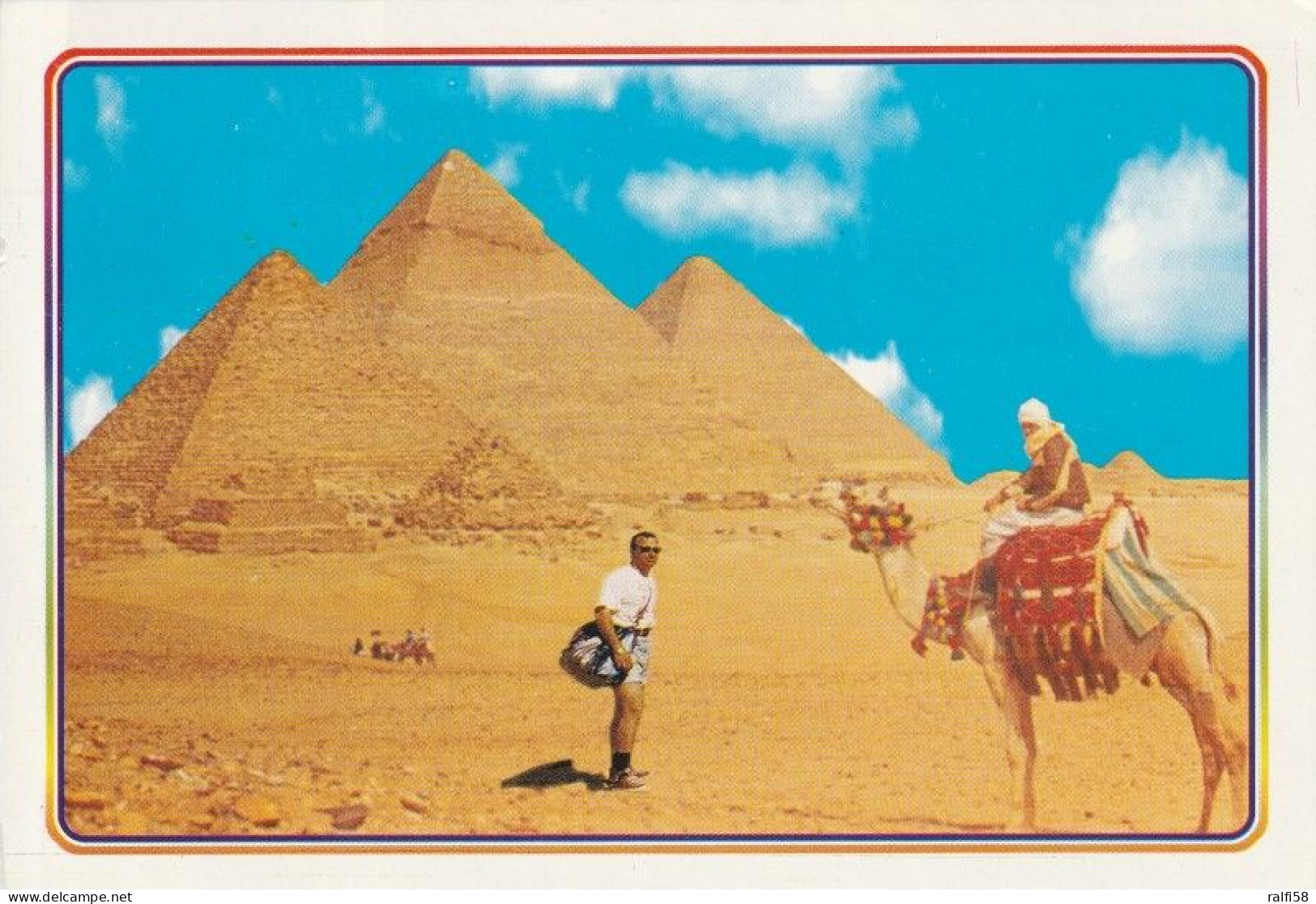 1 AK Ägypten / Egypt * Die Pyramiden In Gizeh - Seit 1979 UNESCO Weltkulturerbe * - Gizeh