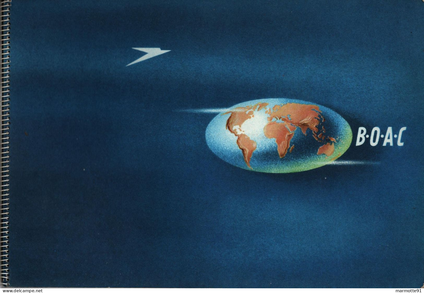 BRITAIN AUSTRALIA ROUTE MAP N°11 BOAC BRITISH OVERSEAS AIRWAYS AVIATION CIVILE - Autres & Non Classés