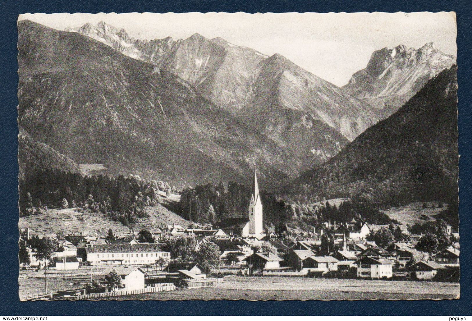 Allemagne. Oberstdorf Mit Krottenspitzen, Fürschiesser Und Kratzer. Eglise St.Jean-Baptiste. 1961 - Oberstdorf