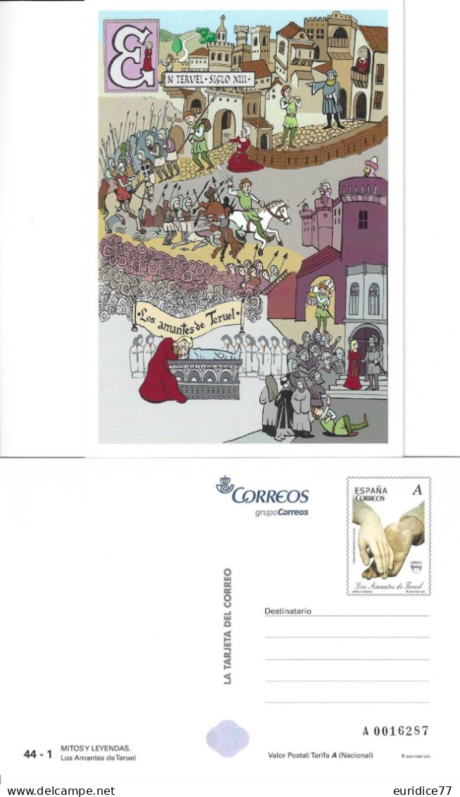 Spain 2012 - Entero Postal Los Amantes De Teruel Mnh** - 1931-....