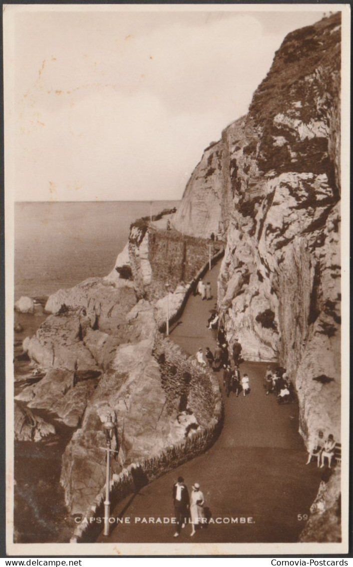 Capstone Parade, Ilfracombe, Devon, C.1930 - Excel Series RP Postcard - Ilfracombe