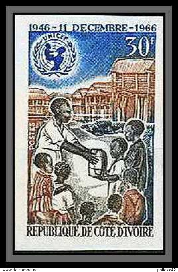 90988 Cote D'ivoire (ivory) N° 256 UNICEF Enfant Child Children Non Dentelé Imperf ** MNH - UNICEF