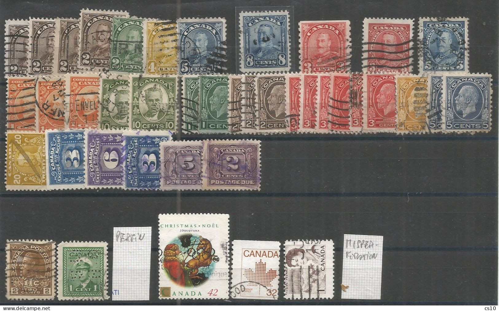 CANADA 12 Scans Study Lot Many Older Issues With Good Values Panes Blocks CvS Etc - Collections