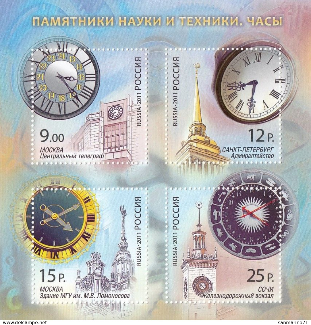 RUSSIA Block 147,unused (**) - Clocks