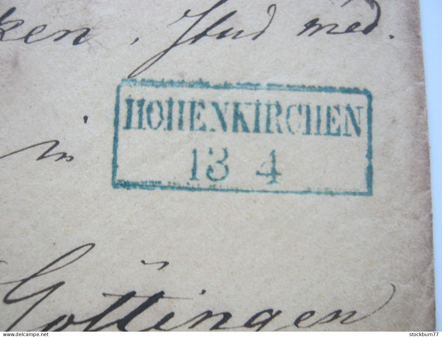 OLDENBURG ,  HOHENKIRCHEN , Klarer Blauer Stempel Auf Brief  1862, Sehr Viel Inhalt - Oldenburg