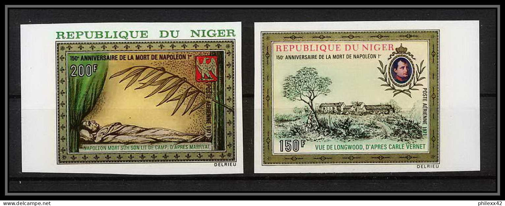 91784b Niger N° 157/158 Napoléon Bonaparte Non Dentelé Imperf ** MNH - Napoleon