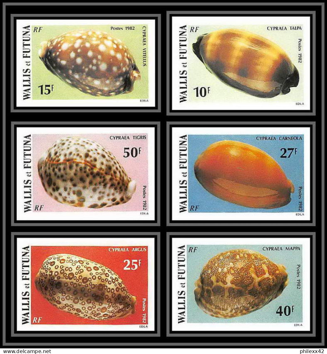 91824b Wallis Et Futuna 291/296 Coquillages Non Dentelé Imperf ** MNH Sea Shell Shells  - Non Dentellati, Prove E Varietà