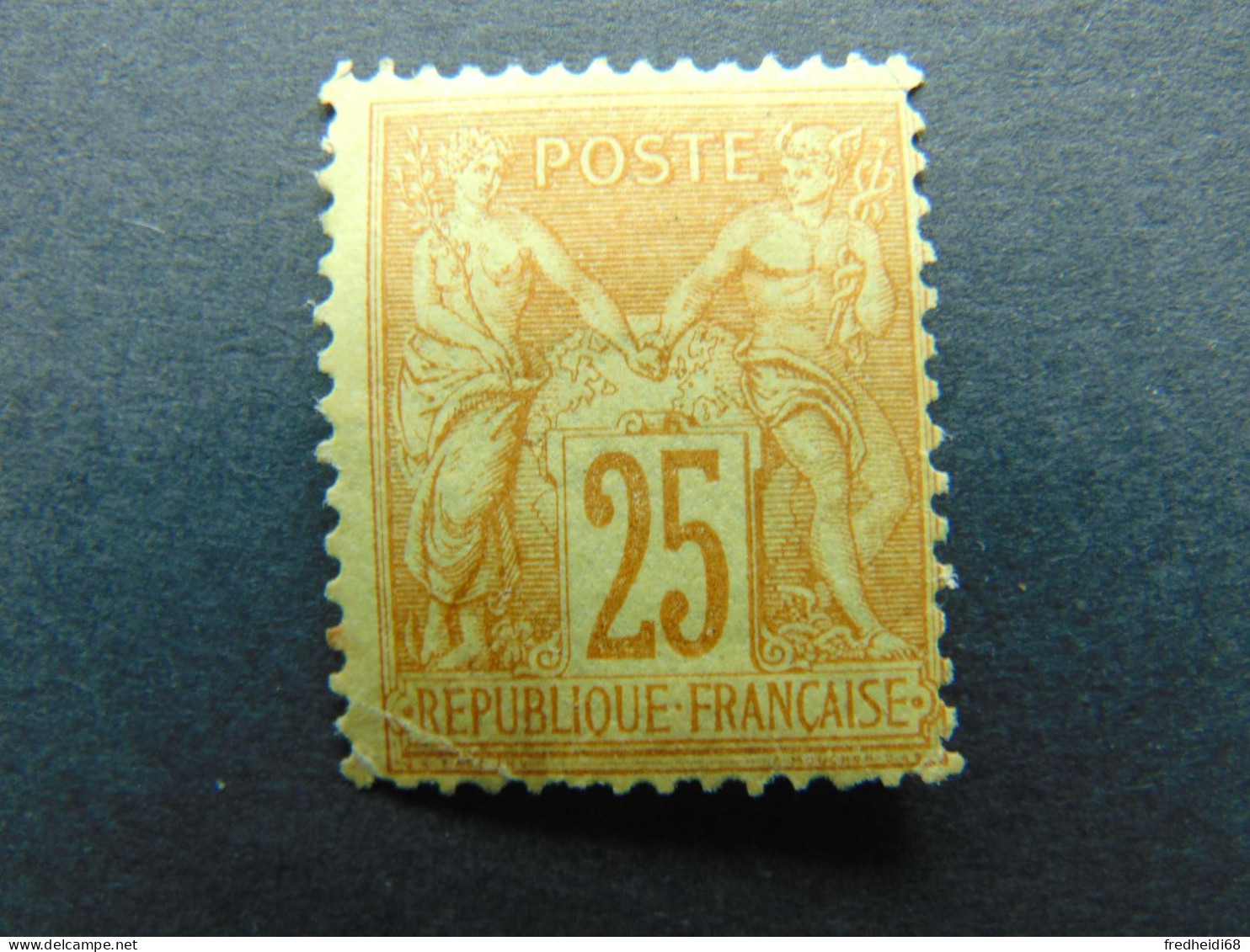 Très Beau N°. 92(*) Avec Petit Pli Dans Le Coin Inférieur Gauche - 1898-1900 Sage (Type III)