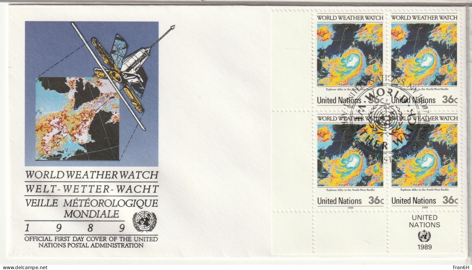 ETATS UNIS - FDC - 1989 - 1981-1990