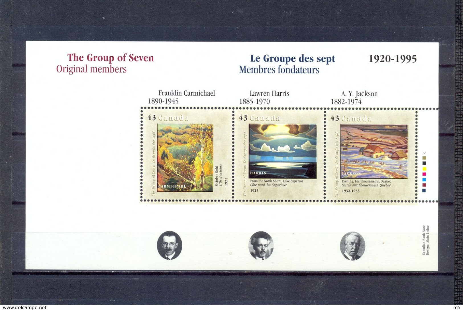 CANADA - MNH - PAINTING -  MI.NO.BL 14 - CV = 4,5 € - Blocks & Kleinbögen