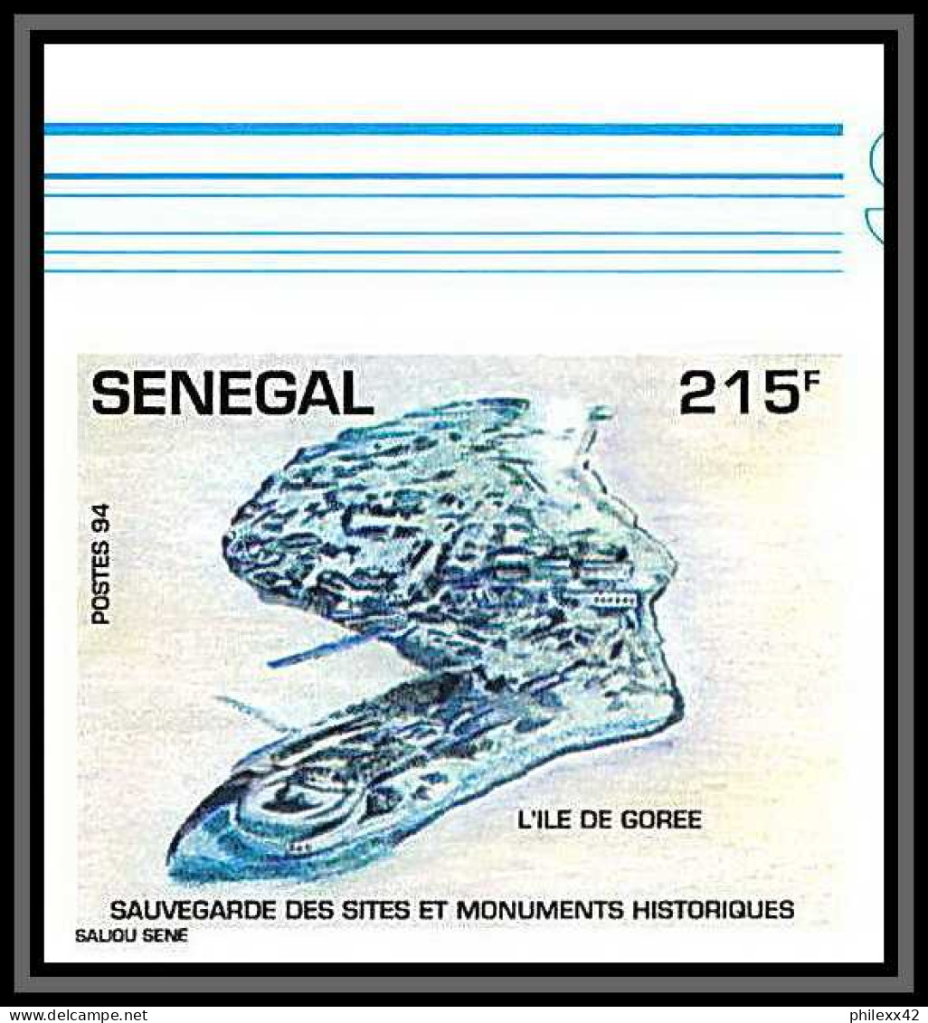 92730c Sénégal N°1104/1107 Sauvegarde Monuments Historiques Cultural UNESCO Gorée 1994 Non Dentelé ** MNH Imperf - UNESCO