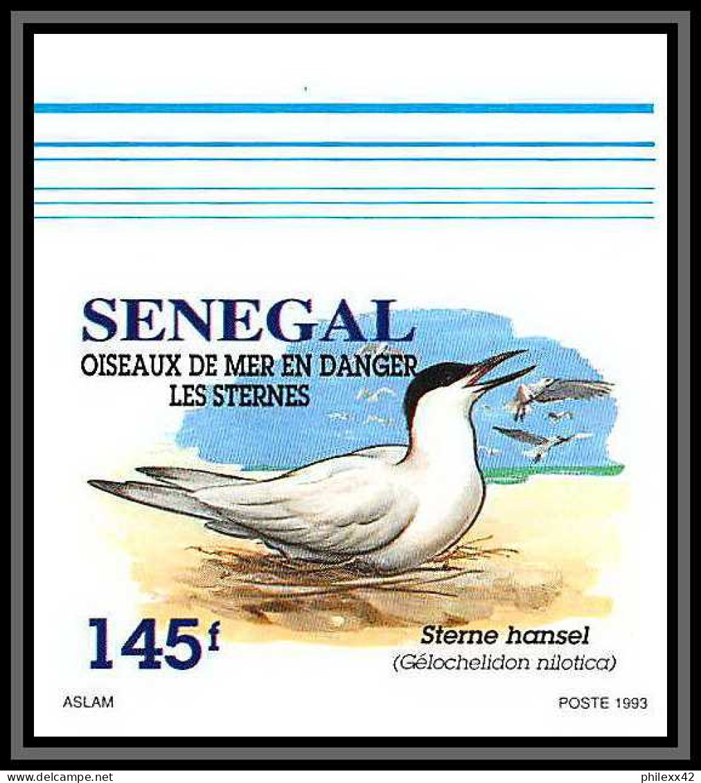 92732c Sénégal N°1153/1156 Sterne Oiseaux De Mer Seabird Birds Tern Non Dentelé ** MNH Imperf - Konvolute & Serien