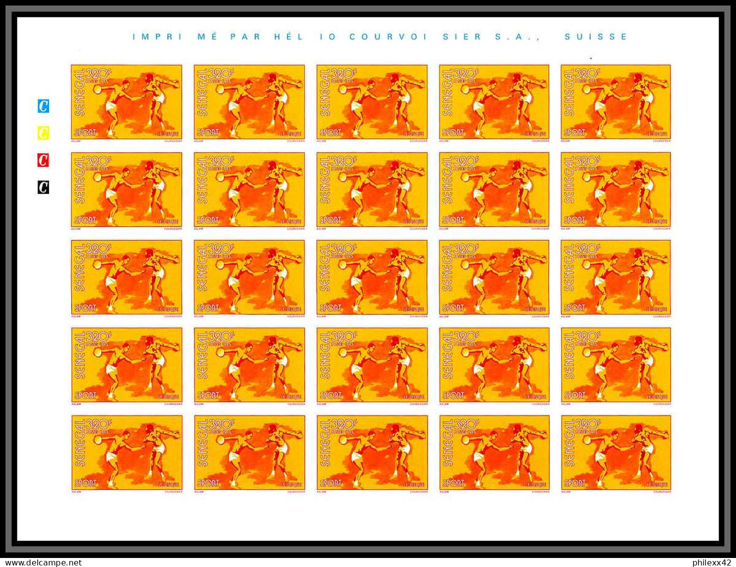 92736 Sénégal N°1173/1176 Sport Boxe Judo Javelot Javelin Discus Disque 1995 Non Dentelé ** MNH Imperf Feuille Sheet - Judo