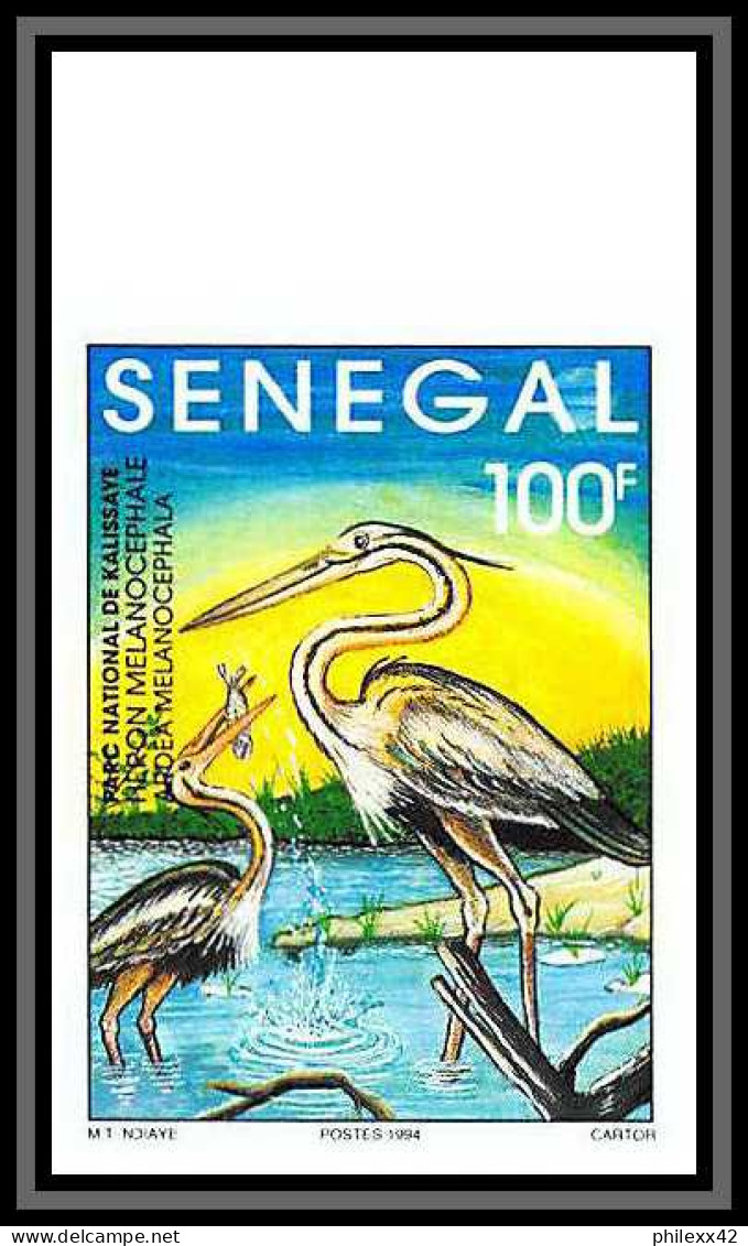 92747c Sénégal N°1108/1111 Kalissaye Oiseaux Birds 1994 Héron Sterne Pelican Aigrette Terns Non Dentelé ** MNH Imperf  - Pelikanen