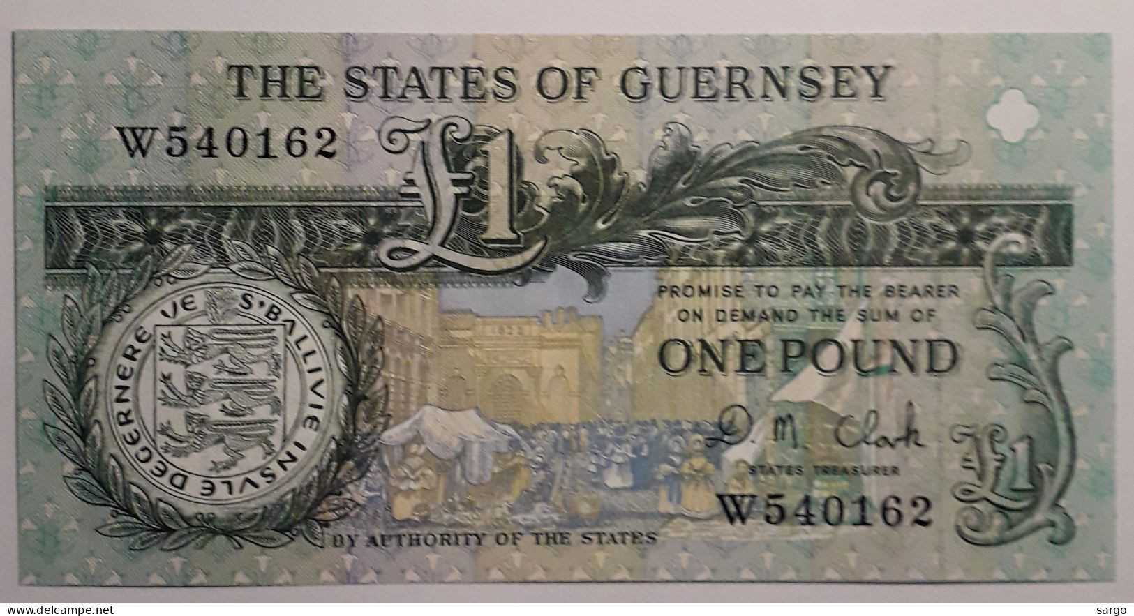 GUERNSEY - 1 POUND - 1991 - 2016 - UNC - P 52 - BANKNOTES - PAPER MONEY - CARTAMONETA - - Guernesey