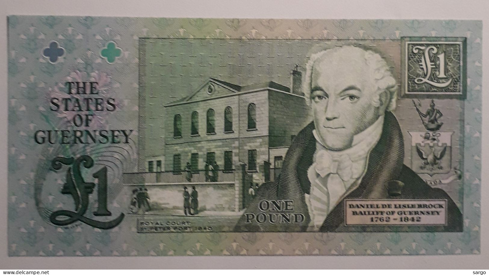 GUERNSEY - 1 POUND - 1991 - 2016 - UNC - P 52 - BANKNOTES - PAPER MONEY - CARTAMONETA - - Guernesey