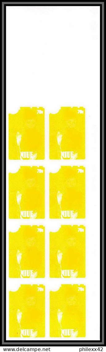 93040 Niue N°481 Manet le fifre Tableau Painting essais Non dentelé ** MNH Imperf progressive proof bloc 8