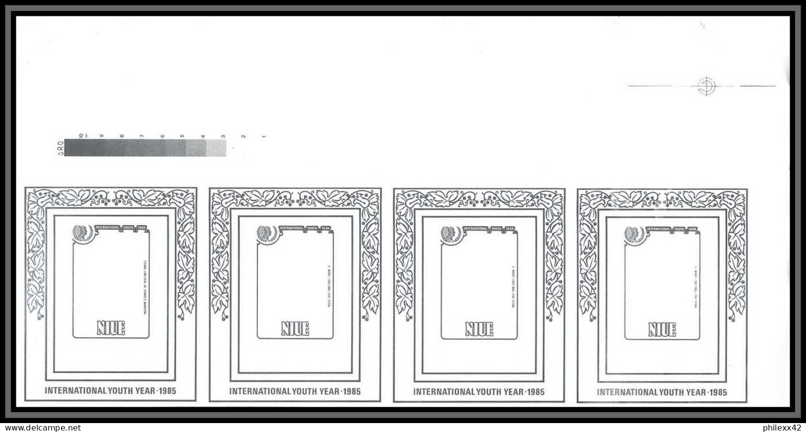 93073 Niue Bloc N°89/481 Mannet Strozi Tableau Painting Essais Non Dentelé ** MNH Imperf Collective Progressive Proof - Impresionismo