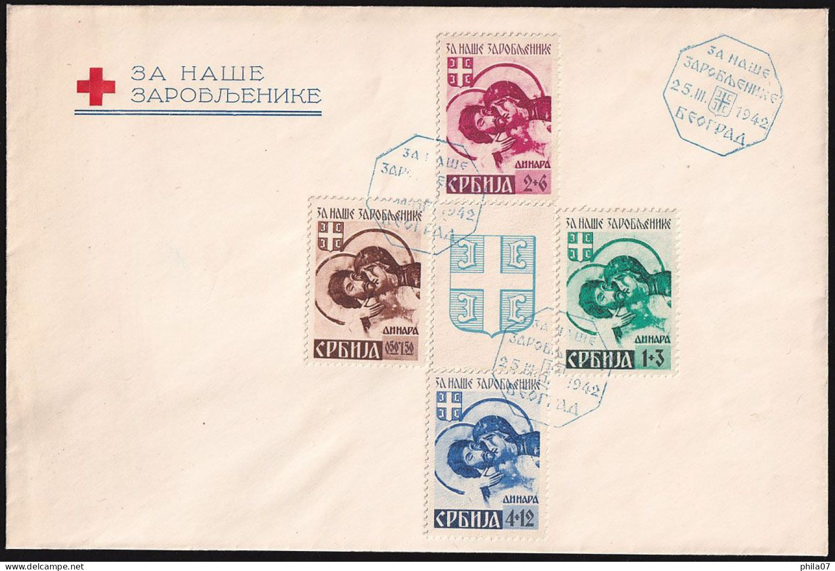 SERBIA - Mi.No. 62/65, FDC In Good Quality / 2 Scan - Serbia