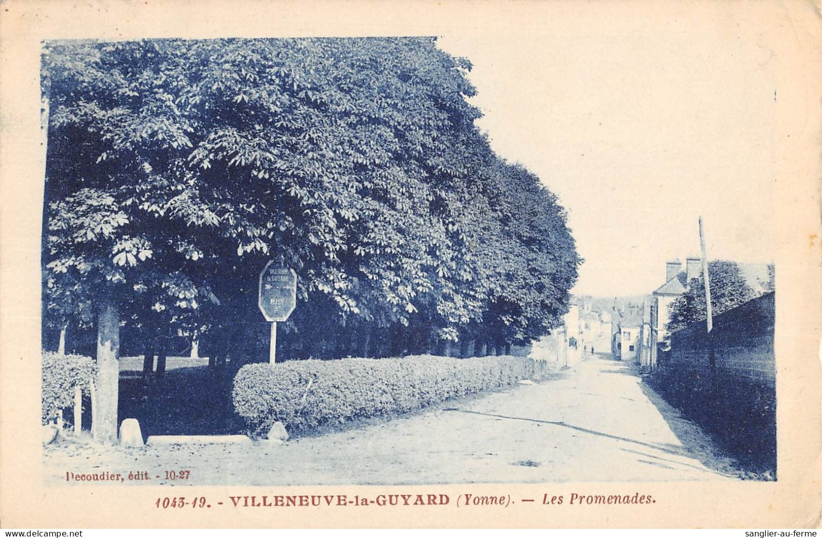 CPA 89 VILLENEUVE LA GUYARD / LES PROMENADES / Cliché Rare - Villeneuve-la-Guyard