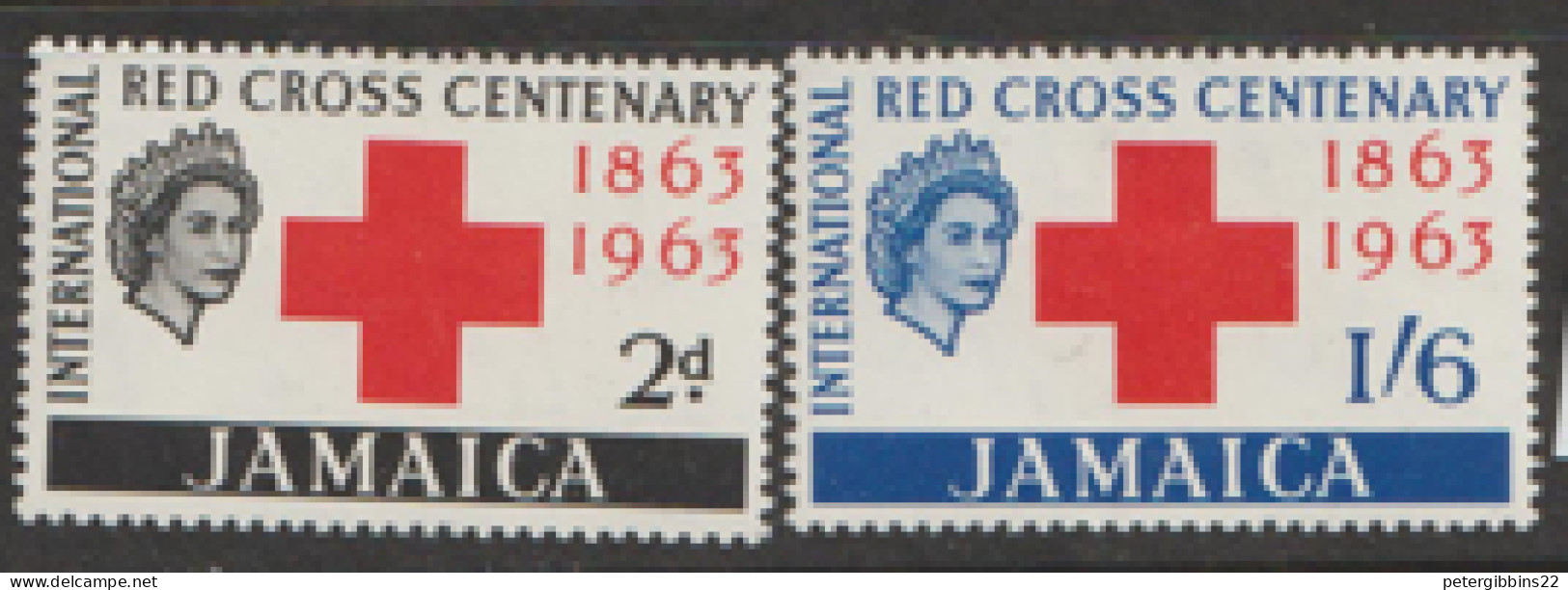 Jamaica  1963  SG  203-4  Red Cross   Mounted Mint - Jamaica (1962-...)