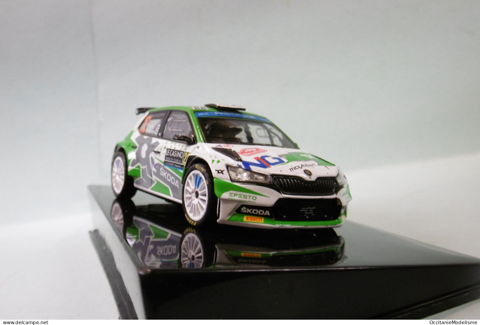 Ixo - SKODA FABIA RALLY2 EVO #22 Rallye Monte-Carlo 2022 Gryazin - Aleksandrov Réf. RAM840 NBO Neuf 1/43 - Ixo