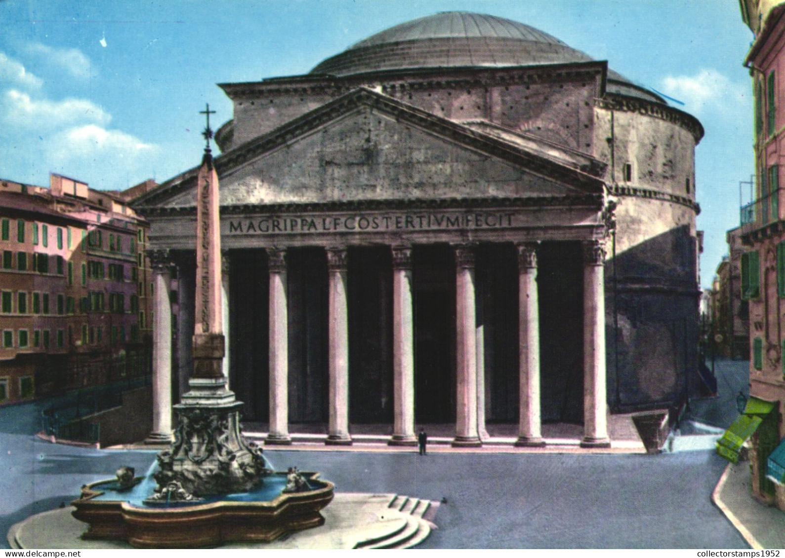 ROME, LAZIO, PANTHEON, FOUNTAIN, ARCHITECTURE, ITALY, POSTCARD - Panteón