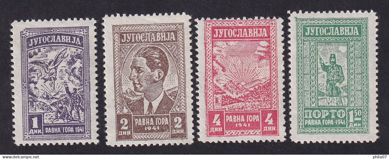 KINGDOM OF YUGOSLAVIA - Ravna Gora, Series And Porto Stamp. / 2 Scan - Ungebraucht