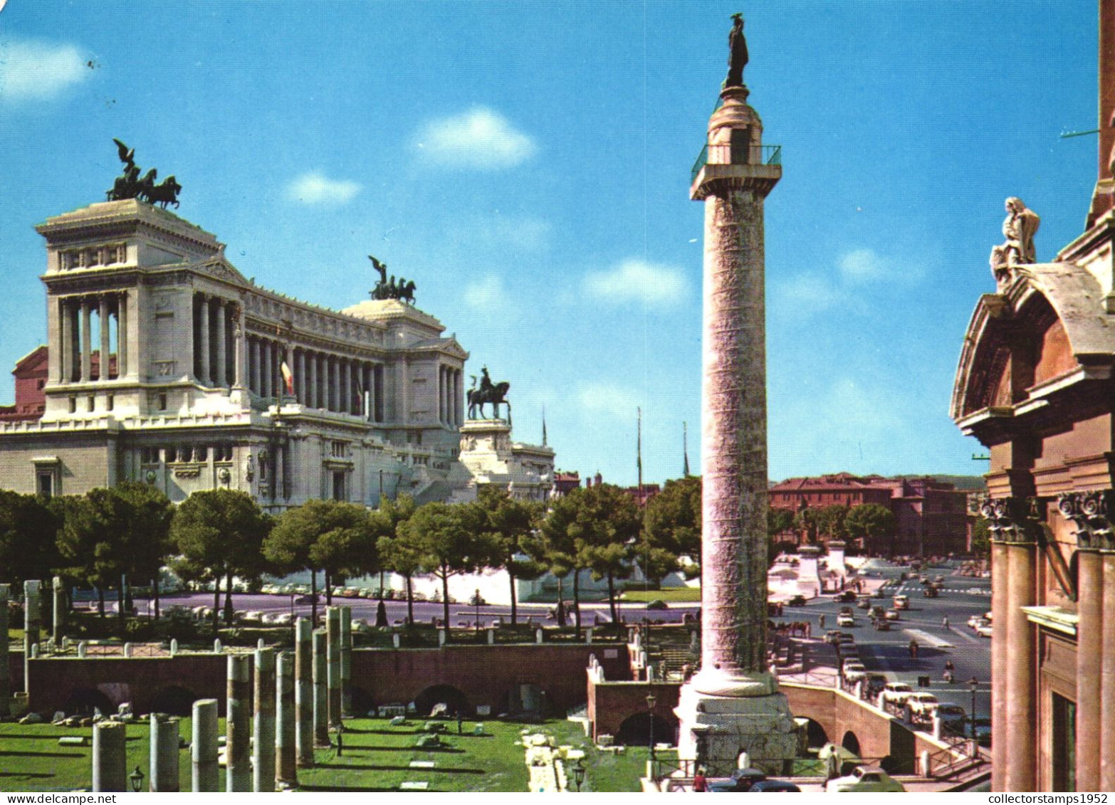 ROME, LAZIO, ALTAR OF THE NATION, MONUMENT, STATUE, CARS, ARCHITECTURE, ITALY, POSTCARD - Altare Della Patria