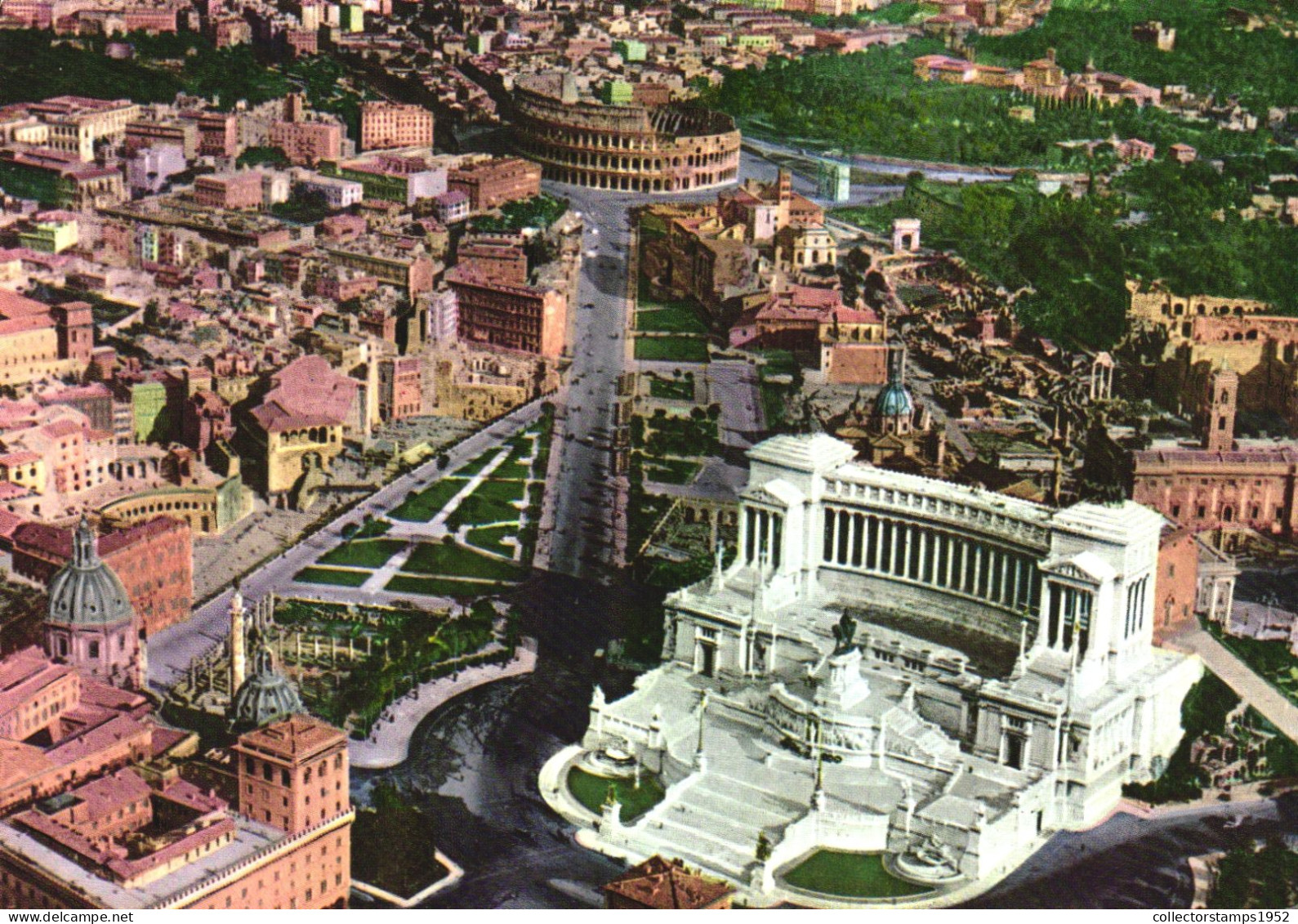 ROME, LAZIO, ALTAR OF THE NATION, MONUMENT, STATUE, PARK, COLOSSEUM, ARCHITECTURE, ITALY, POSTCARD - Altare Della Patria