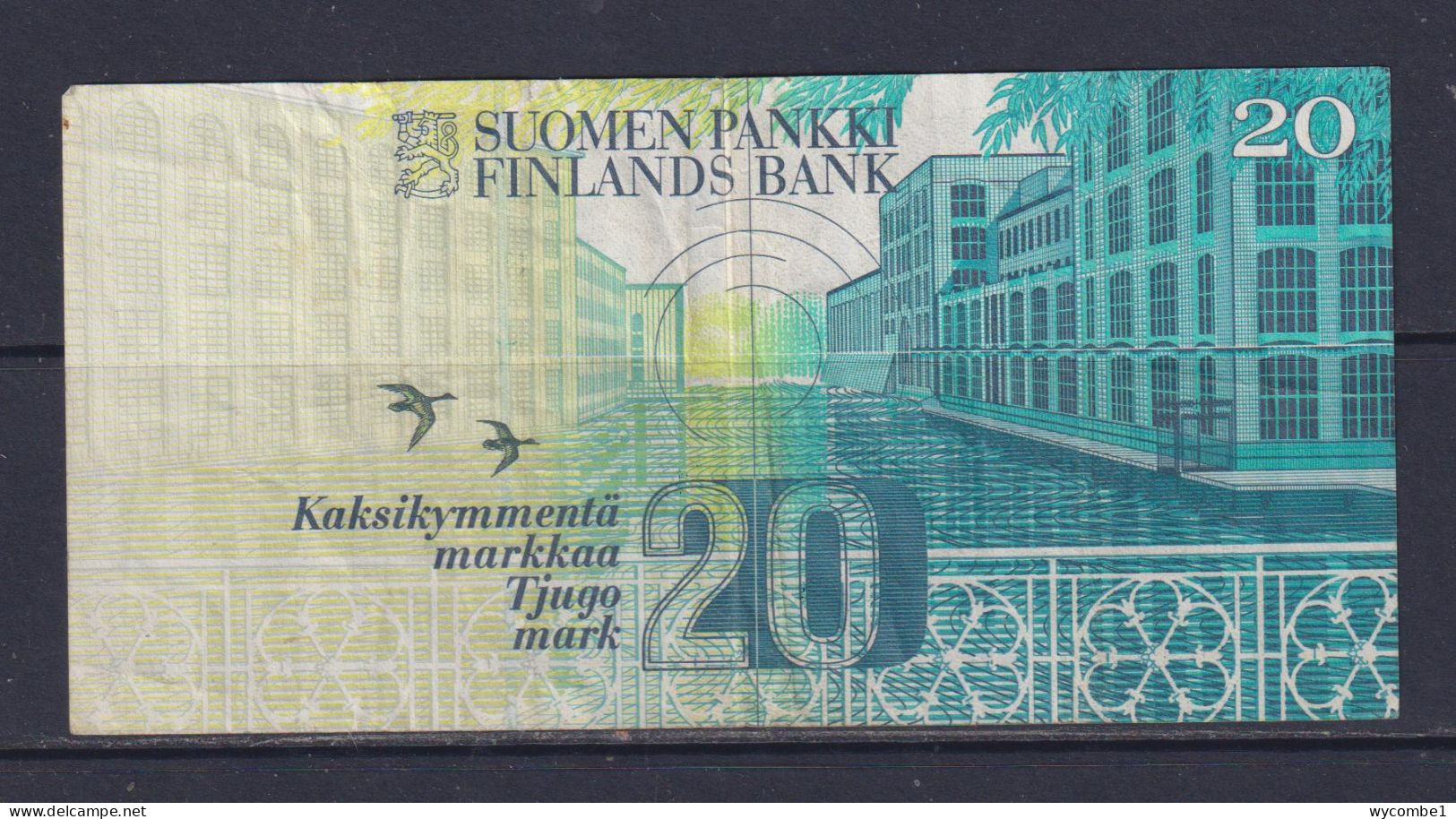 FINLAND  -  1993 20 Markka Circulated Banknote As Scans - Finlande