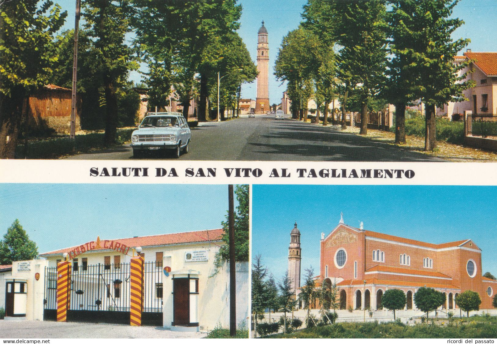 Cartolina San Vito Al Tagliamento ( Pordenone ) - Saluti Con Vedutine - Pordenone