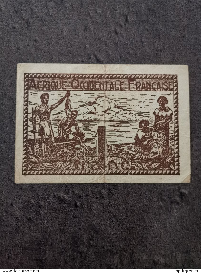 BILLET 1 FRANC AOF 1944 AFRIQUE OCCIDENTALE FRANCAISE - Other & Unclassified