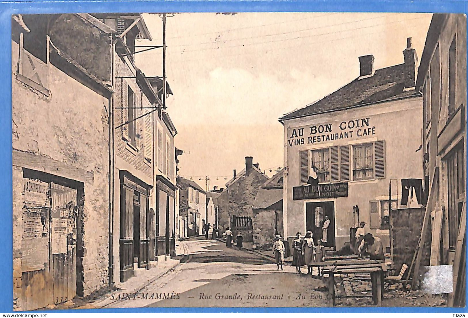 77 - Seine Et Marne - Saint Mammes - Rue Grande - Restaurant Au Bon Coin (N14766) - Saint Mammes