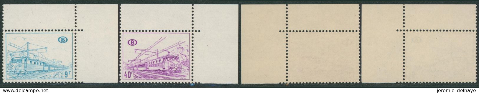 Chemin De Fer - N°TR378/398** Série Complète (MNH). Papier Blanc, Gomme Brillante (B2) / Coin De Feuille - Ungebraucht