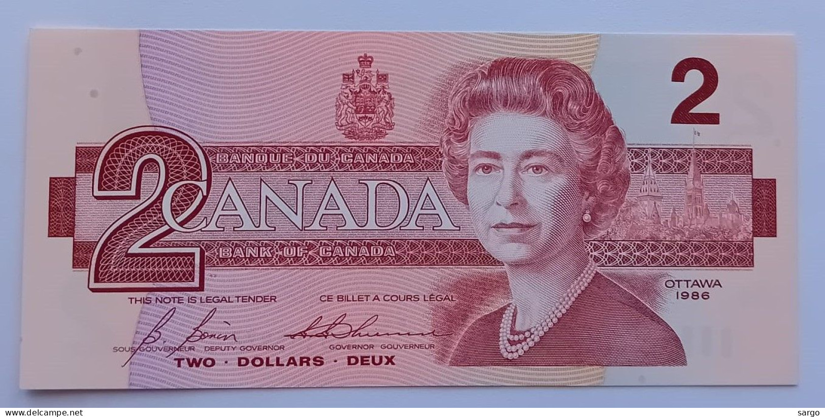 CANADA - 2 DOLLARS - 1986 - UNCIRC - P 94- BANKNOTES - PAPER MONEY - CARTAMONETA - - Canada