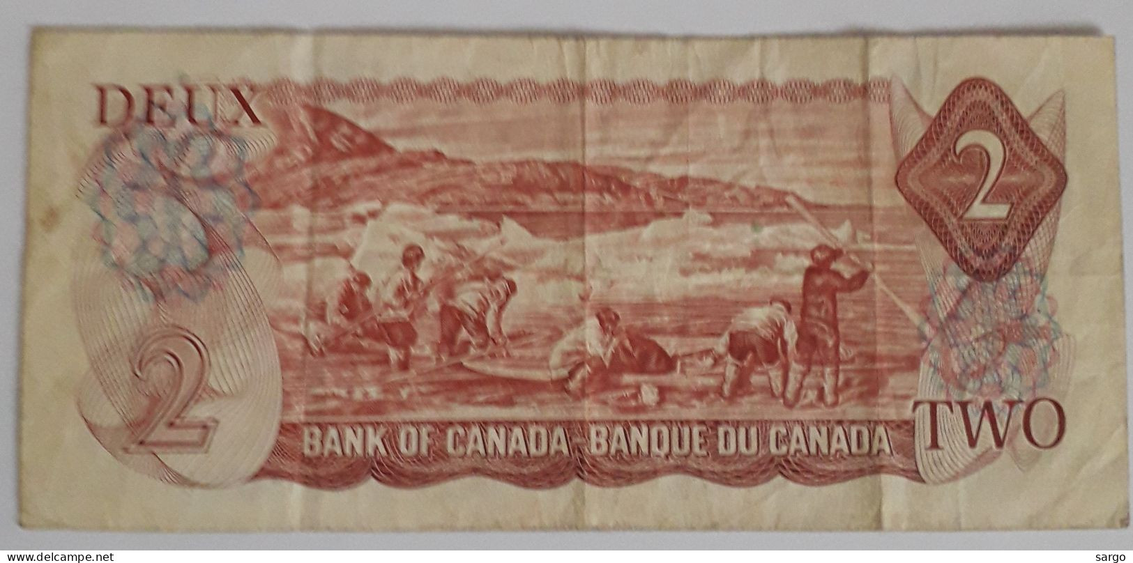 CANADA - 2 DOLLARS - 1974 - CIRC - P 86 - BANKNOTES - PAPER MONEY - CARTAMONETA - - Kanada